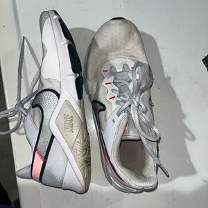 Nike Women’s White, Gray and Pink Athletic Sneakers